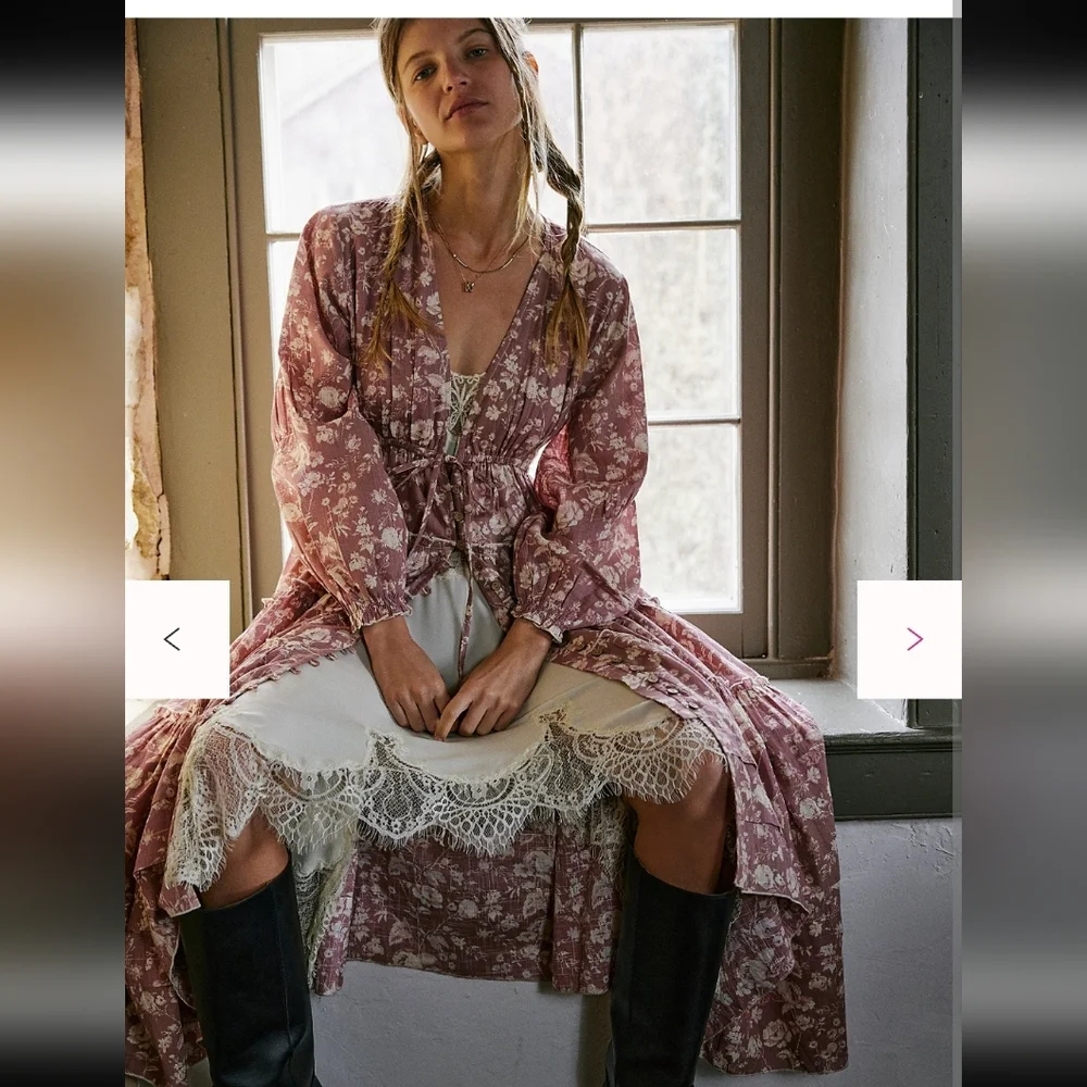 NWT Free People Pappiet Midi Dress - Picture 2 of 7